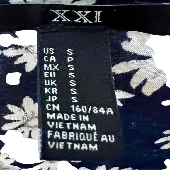 XXI open front floral top - Picture 3 of 5